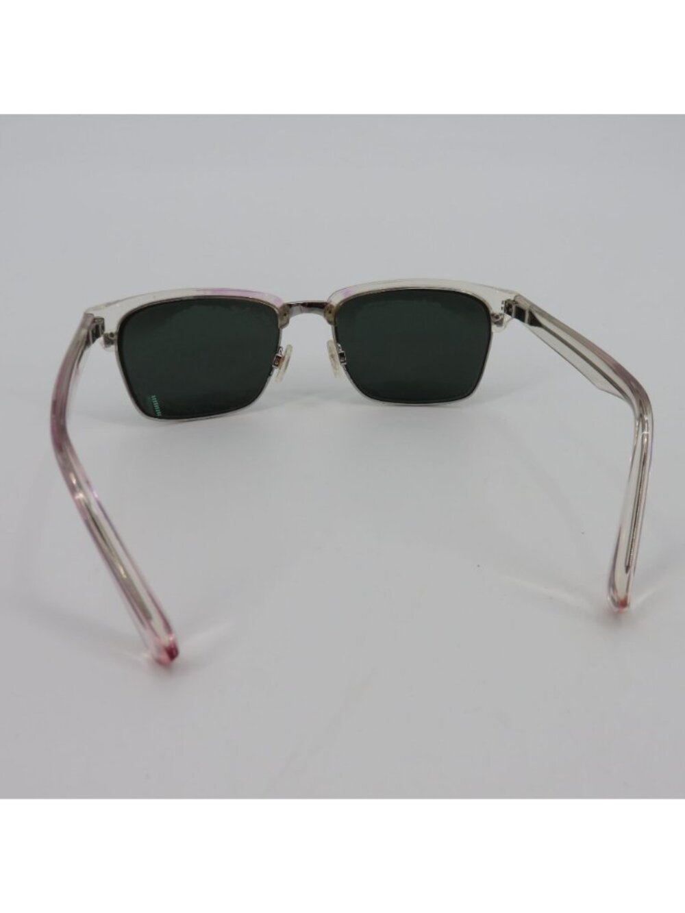 Maui Jim KAWIKA Clear Pink Silver Tone Accent Sunglasses Unisex MJ-257-05CR - Picture 11 of 16